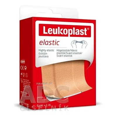 BSN Medical GmbH Leukoplast ELASTIC náplast na rány 6cm x 1m, pás (inov.2020 / 2021) 1x1 ks