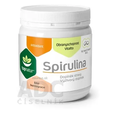 TOPNATUR s.r.o. topnatur SPIRULINA tbl (hmotnost obsahu 150 g) (inů. 2017) 1x750 ks 750 ks