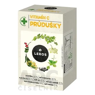 LEROS, s r.o. LEROS VITAMIN C průdušky nálevové sáčky (inů. 2021) 20x1,5 g (30 g)