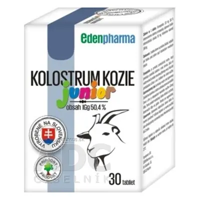 BENEVIT, s.r.o. EDENPharma KOLOSTRUM KOZÍ Junior tbl 1x30 ks 30 ks