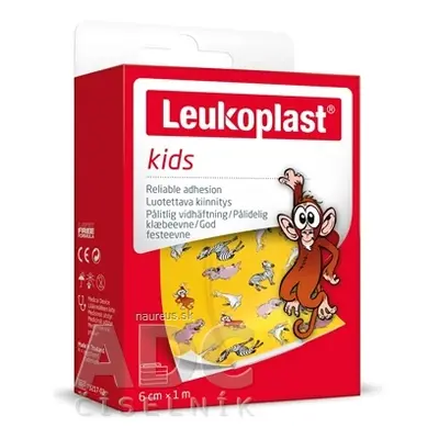 BSN Medical GmbH LEUKOPLAST KIDS náplast na rány, 6cm x 1m, pás, (inov.2020/2021) 1x1 ks