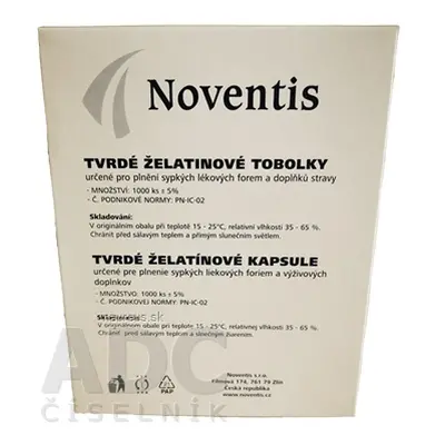 Noventis s.r.o. Noventis želatinové tobolky velikost 00 Fagron natural 1x1000 ks