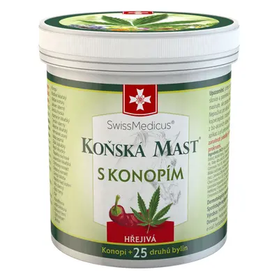 TOPVET Herbamedicus GmbH Koňská mast s konopím hřejivá 250 ml 250 ml