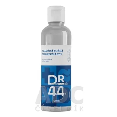 44 ENTERPRISE, s.r.o. DR.44 OKAMŽITÁ RUČNÍ DEZINFEKCE antibakteriální gel (75% ethanol) 1x100 ml