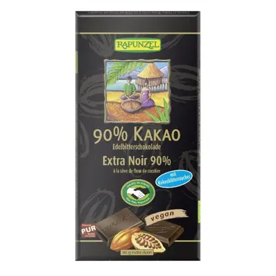 Tkorganics COKOLADA Rapunzel hořká 90% BIO 80g 80g