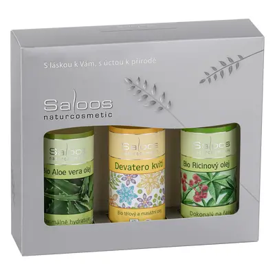 Saloos Dárková kazeta Skočec & Aloe vera & Devět květů 50ml + 50ml + 50ml