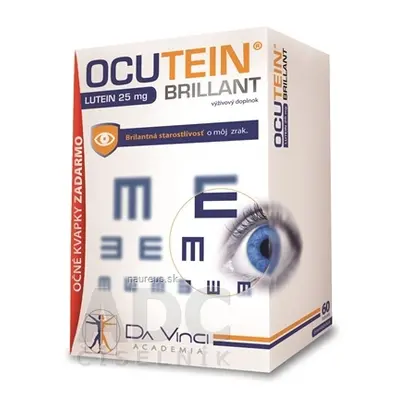 Simply You Pharmaceuticals a.s. OCUTEIN BRILLANT Lutein 25 mg - DA VINCI cps 60 ks + oční kapky 