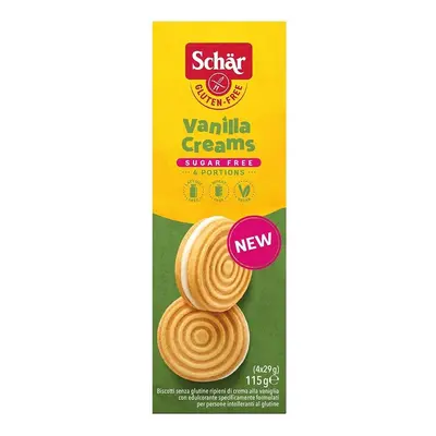 Schär Schär Vanilla Creams Sugar free bez lepku 115g 115g