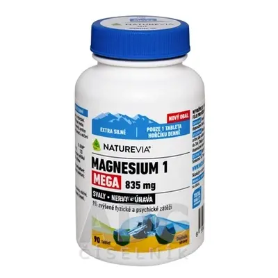 VALEANT Canada Consumer Products SWISS NATUREVIA MAGNESIUM 1 MEGA 835 mg tbl 1x90 ks 90 ks