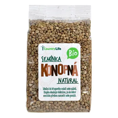 Country Life Konopné semienka nelúpané 250 g BIO 250 g