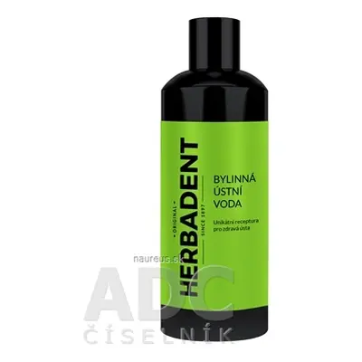 Herbadent s.r.o. HERBADENT original Bylinná ústní voda NEW 1x400 ml 400 ml