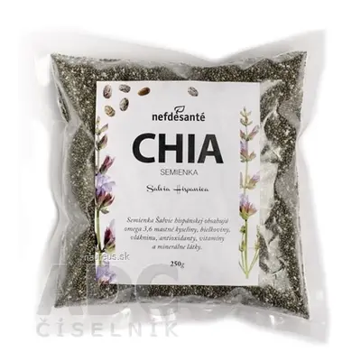 Nefdesante Chia semínka semena Šalvěje (Salvia Hispanica) 1x250 g 250 g