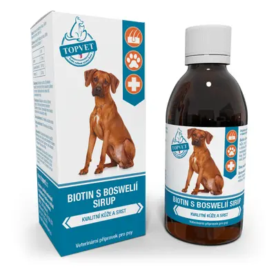 TOPVET Sirup Biotin s Boswelia 200ml 200 ml