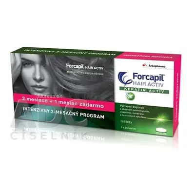 ARKOPHARMA FORCAPIL HAIR ACTIV tbl 3x30 ks (90 ks) 3 x 30 ks