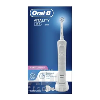 PROCTER & GAMBLE Oral-B VITALITY 100 SENSI UltraThin bílý elektrický zubní kartáček 1x1 ks