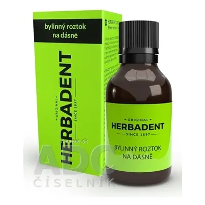 Herbadent s.r.o. HERBADENT Bylinný roztok na dásně 1x25 ml 25 ml