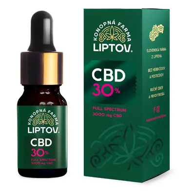 Konopná farma Liptov CBD olej 30% 10ml