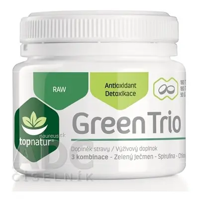 TOPNATUR s.r.o. topnatur GREEN TRIO tbl (spirulina, chlorella, zelený ječmen) 1x180 ks 180 ks