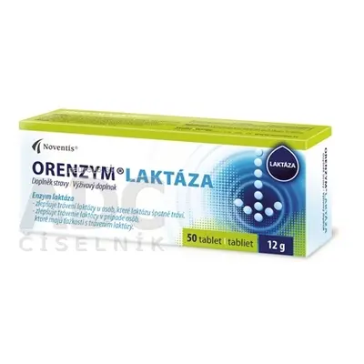 Noventis s.r.o. Orenzym laktáza tbl 1x50 ks