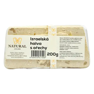 Natural Jihlava Chalva Izrael s ořechy - Natural 200g 1 ks