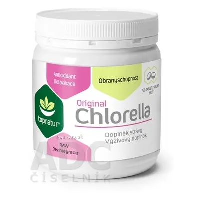 TOPNATUR s.r.o. topnatur CHLORELLA Original tbl (hmotnost obsahu 150 g) (inov.2017) 1x750 ks 150