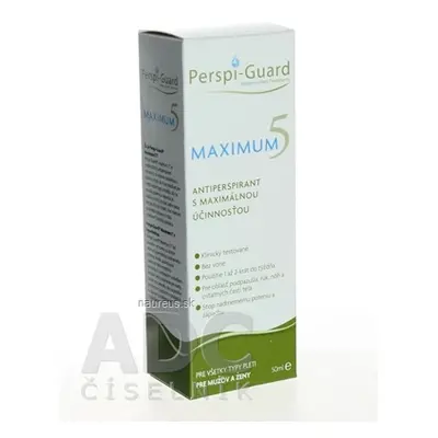 Avanor Healthcare Ltd. Perspi-Guard MAXIMUM 5 antiperspirant 1x50 ml 50 ml