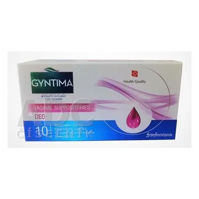 Herb-Pharma Corporation s.r.o. Fytofontana GYNTIMA DEO Vaginální čípky 1x10 ks 10 ks