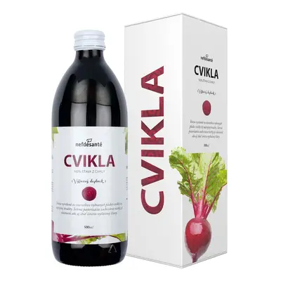 Nefdesante ČERVENÁ ŘEPA (100% šťáva z červené řepy s přídavkem vitamínu C 500 ml) 500 ml