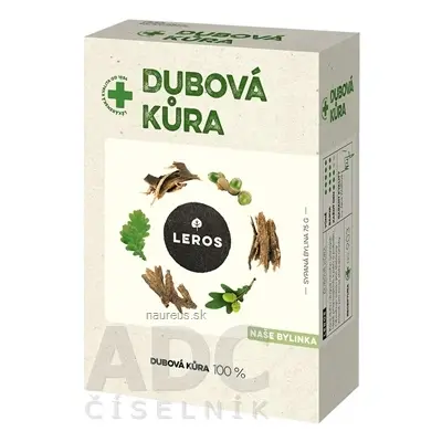 LEROS, s r.o. LEROS DUBOVÁ KŮRA sypaná bylina (inov. 2022) 1x75 g