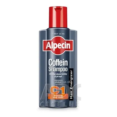 Dr. Wolff ALPECIN Energizer Coffein Shampoo C1 kofeinový šampon proti vypadávání vlasů 1x375 ml