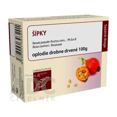 Hanus - Bylinné prípravky HANUS ŠIPKY Oplodí drobné drcené vakuové bal. 1x100 g 100g