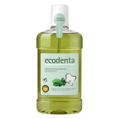 Ecodenta Multifunkční ústní voda - Šalvěj & Aloe Vera & Mátový olej 500 ml