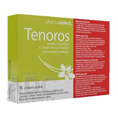 Pharmaselect International Beteiligungs GmbH TENOROS pastilky na cucání s pohankou a zinkem, s c