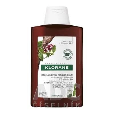 Pierre Fabre Dermo-cosmétique KLORANE Shampooing À LA Quinine & EDELWEISS BIO šampon s chininem 