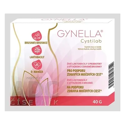 Montefarmaco S.o.A GYNELLA Cystilab dvoudílné kapsy 10x4 g (40 g) 44g