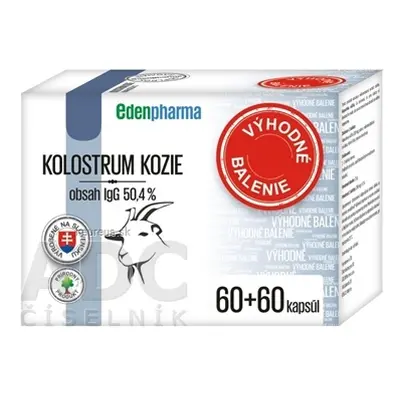 BENEVIT, s.r.o. EDENPharma KOLOSTRUM KOZÍ cps 2x60 ks (120 ks)