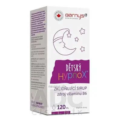 BioPol GN s.r.o. div. Pharma United Ltd. (CAN) Barnys Dětský Hypnox sirup 1x120 ml 120ml