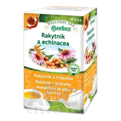 HERBEX spol. s r.o. HERBEX Rakytník a echinacea bylinná směs (wellness tea) 20x3 g (60 g) 20 x 3