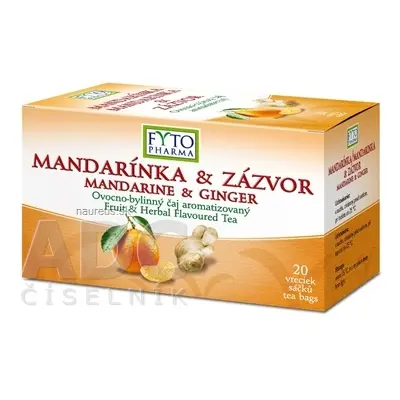 FYTOPHARMA, a.s. FYTO MANDARINKA & ZÁZVOR ovocno-bylinný čaj 20x2 g (40 g) 20 x 2 g