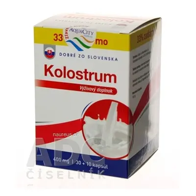 Dobré zo Slovenska, s.r.o Dobré z SK Kolostrum 400 mg cps 30 + 10 zdarma (40 ks) 40 ks