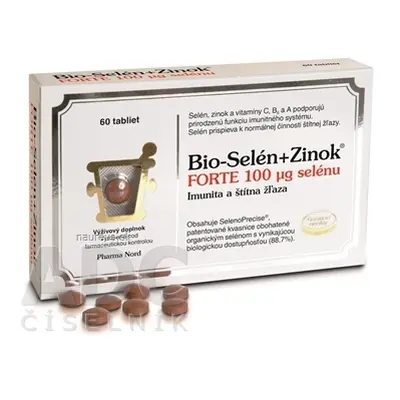 PHARMA NORD ApS Bio-SELEN+ZINEK FORTE 100 μg selenu tbl 1x60 ks