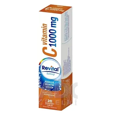 VITAR s.r.o. Revital vitamin C 1000 mg šumivý tbl eff s příchutí pomeranč 1x20 ks 20 ks