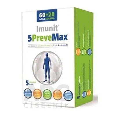 Simply You Pharmaceuticals a.s. Imunit 5PreveMax tbl (s nukleotidů a beta-glukany) 60 + 20 zdarm