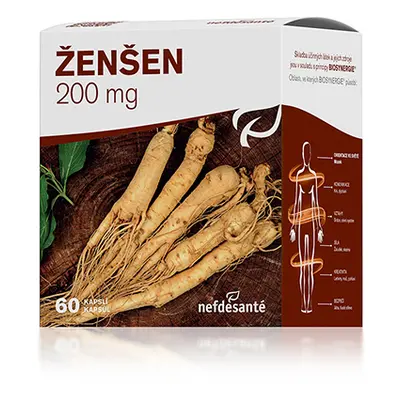 Nefdesante Akce spotřeba 30.11.2024 50 % ŽENŠEN 200 mg (cps 6x10 (60 ks)) 60 kapsúl