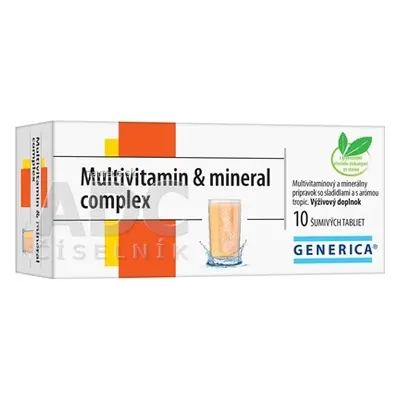 GENERICA spol. s r.o. GENERICA Multivitamin & mineral complex tbl eff 1x10 ks 10 ks