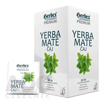 HERBEX spol. s r.o. HERBEX Premium yerba mate ČAJ bylinná směs 20x1,5 g (30 g)