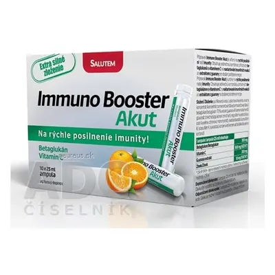 Salutem Pharma s.r.o. Immuno Booster Akut SALUTEM roztok v ampulích s betaglukanem 10x25 ml (250