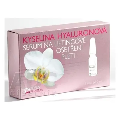 RosenPharma, a.s. ROSEN KYSELINA HYALURONOVÁ - SÉRUM na liftingové ošetření pleti, ampule 5x2 ml