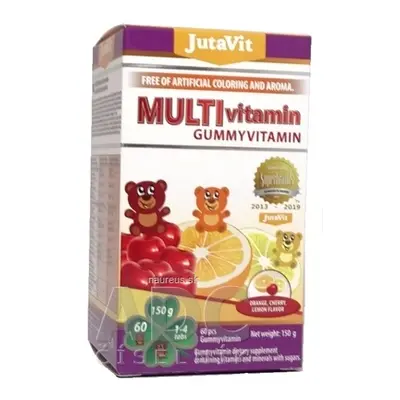 JuvaPharma Kft. JutaVit Gumkáči Multivitamin - kids želatinové medvídci, mix příchutí 1x60 ks