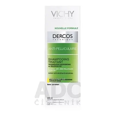 VICHY Laboratoires VICHY DERCOS ANTI-pelliculaire Šampon proti suchým lupům, suché vlasy (M03629